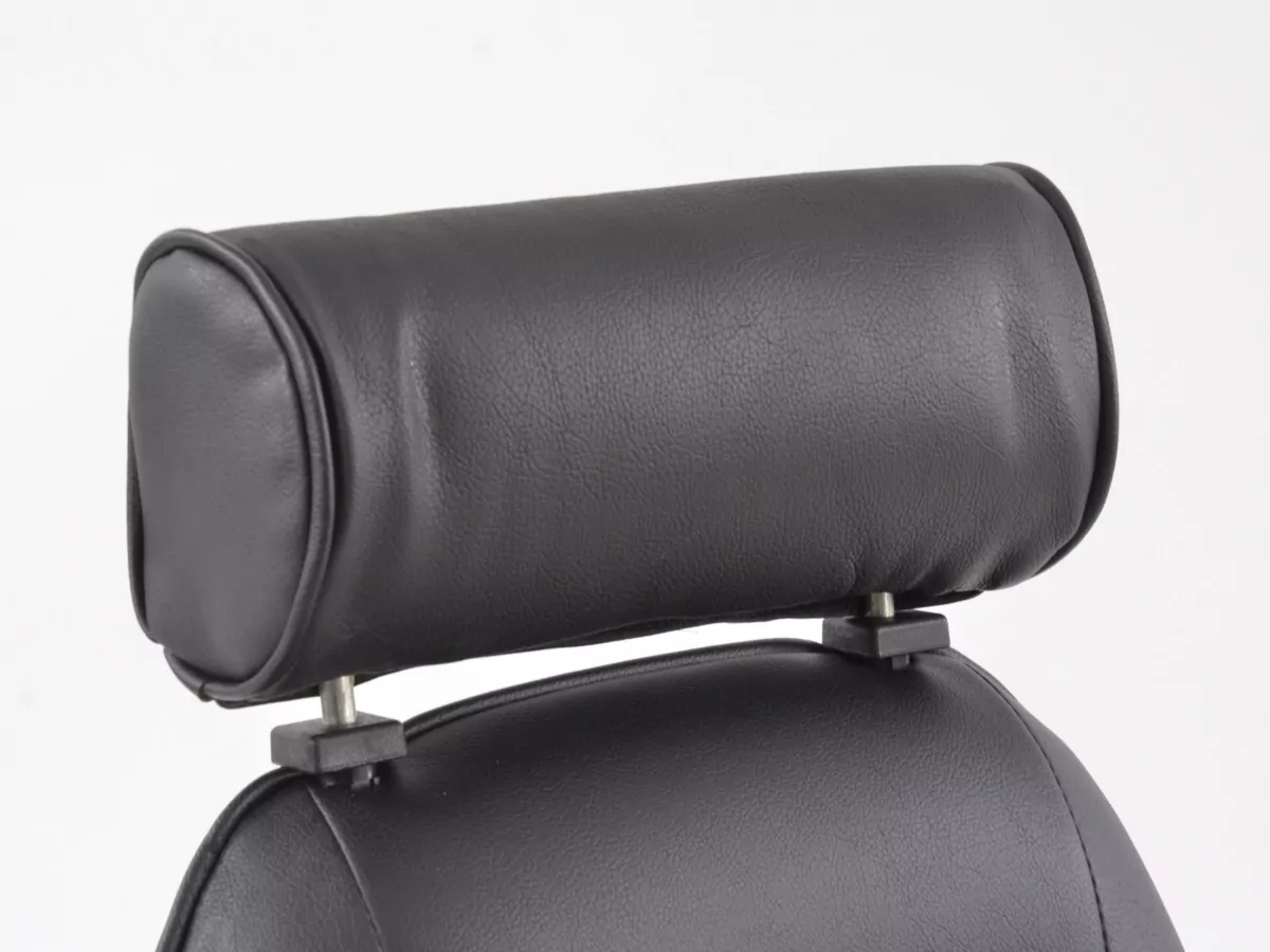 FK Oldtimersitze Auto Vollschalensitze Set Classic 4 schwarz mit Kopfstütze und Laufschienen