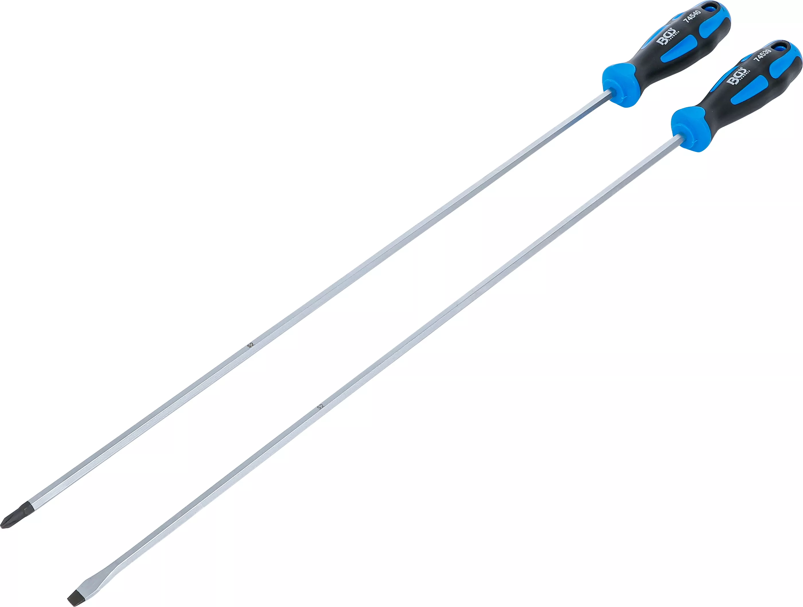 Schraubendreher-Satz | extra lang | Schlitz, Kreuzschlitz PH | 2-tlg.