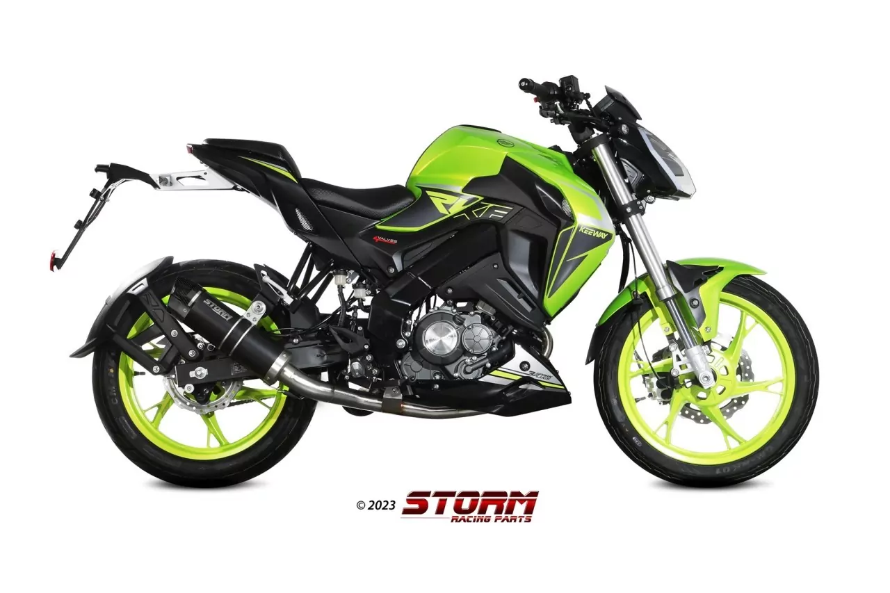 STORM By MIVV GP-C Edelstahl Schwarz KEEWAY RKF 125 21-23