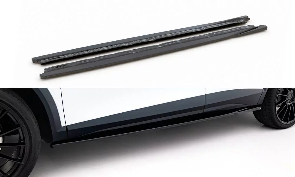 Seitenschweller Ansatz Für V.1 Für Cupra Formentor Mk1 Facelift Schwarz Hochglanz