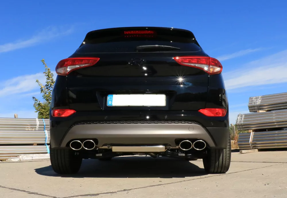 Hyundai Tucson TLE 4x2 & 4x4  Endschalldämpfer Ausgang rechts/links - 2x115x85 Typ 32 rechts/links
