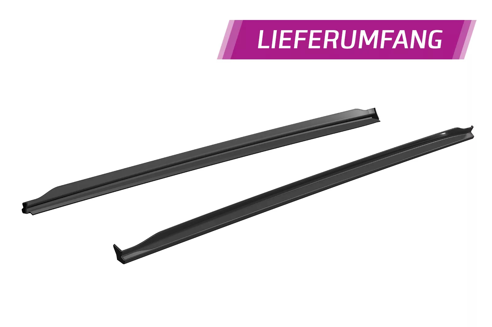 Seitenschweller für VW Scirocco III Typ 13 SS465 Strukturiert (schwarz matt)