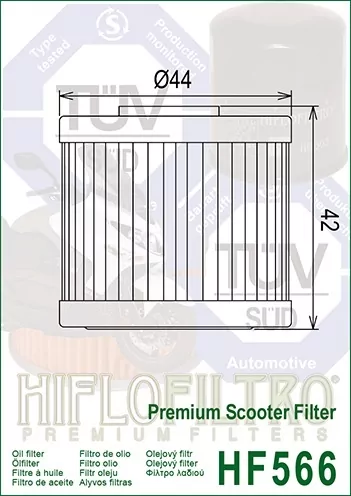Hiflo Ölfilter Hf566