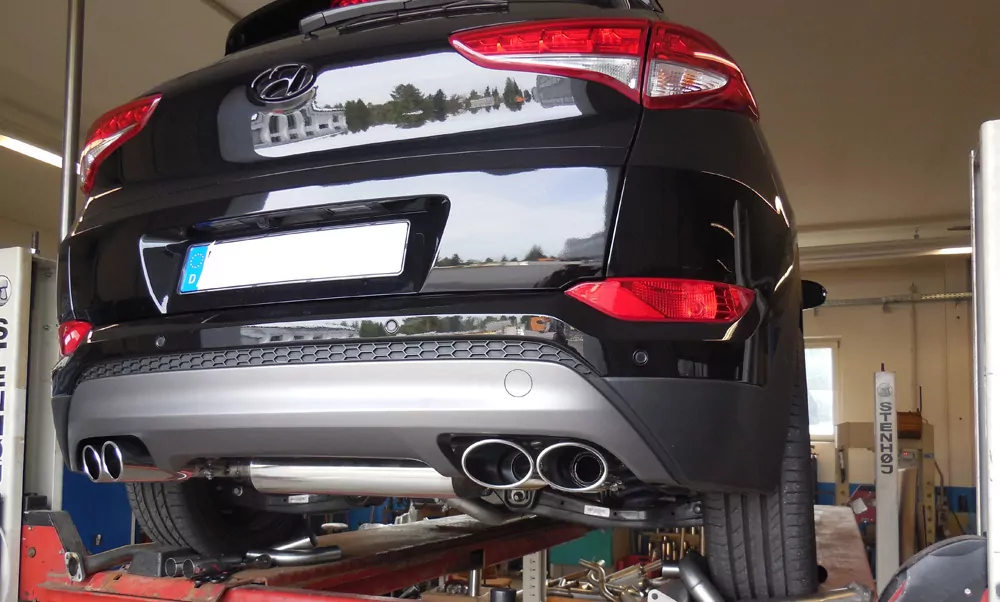 Hyundai Tucson TLE 4x2 & 4x4  Endschalldämpfer Ausgang rechts/links - 2x115x85 Typ 38 rechts/links