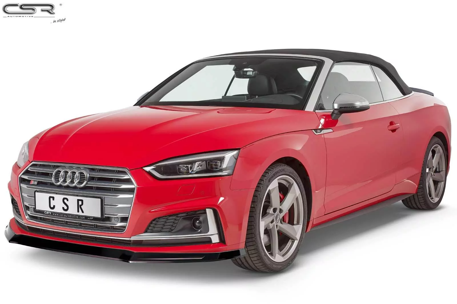 Cup-Spoilerlippe mit ABE für Audi A5 F5 S-Line / S5 F5 CSL403-M Carbon Look (matt)