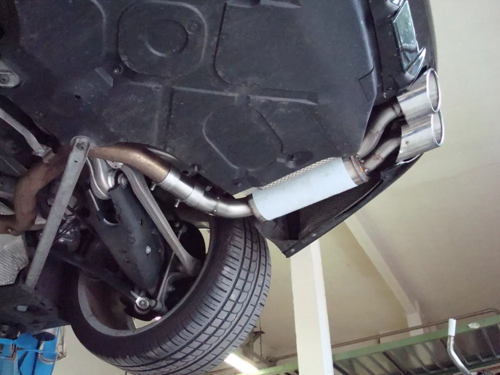 Mercedes SL Typ 230 Facelift  Endschalldämpfer rechts/links kurze Variante - 2x115x85 Typ 32 rechts/links