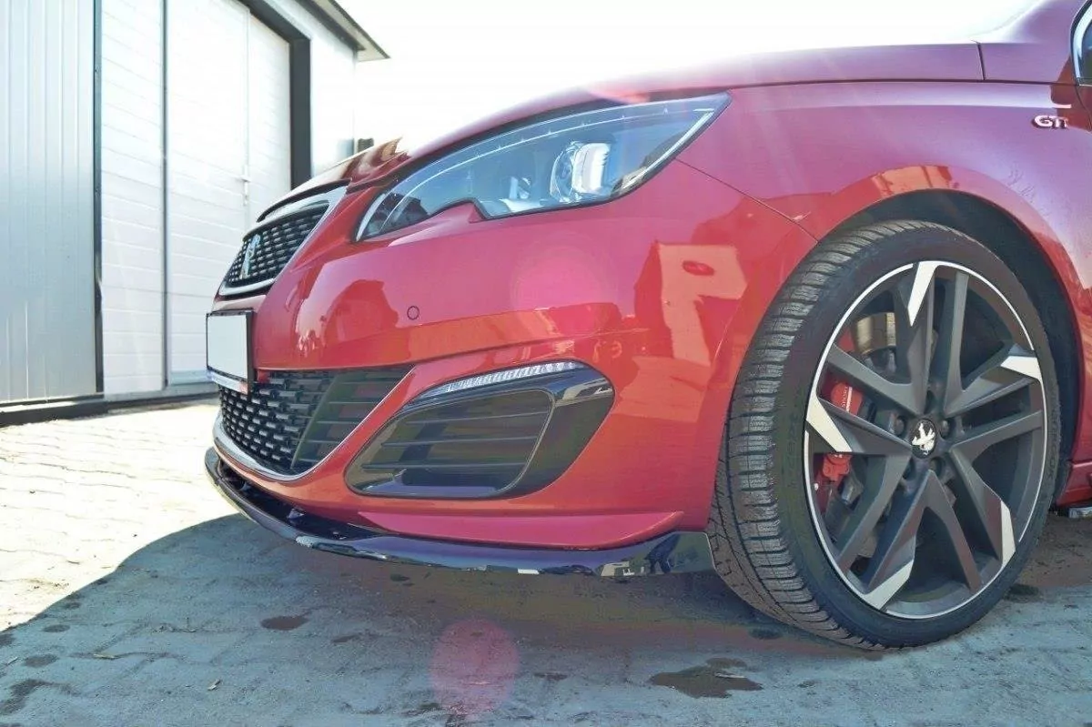 Front Ansatz Passend Für V.2 Passend Für PEUGEOT 308 II GTI Schwarz Hochglanz Schwarz Hochglanz