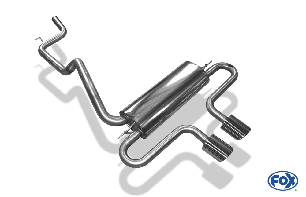 Ford Focus III ST Turnier Diesel  Endschalldämpfer quer Ausgang mittig - 2x115x85 Typ 32 mittig