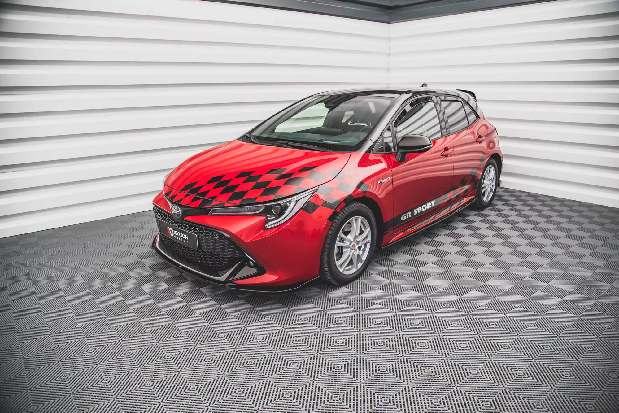 Front Ansatz Für Toyota Corolla GR Sport Hatchback XII Schwarz Hochglanz
