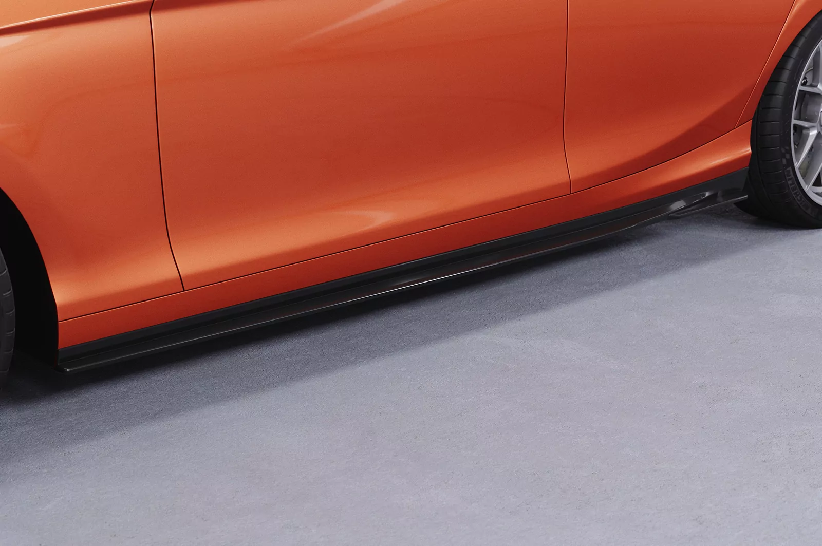 Seitenschweller für BMW 1er F20 / F21 SS510 Schwarz Strukturiert