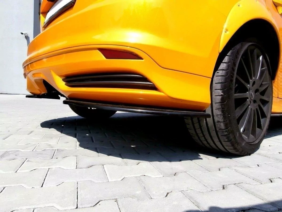 Heck Ansatz Flaps Diffusor Passend Für Diffusor Passend Für FORD FOCUS MK3 ST VORFL Schwarz Hochglanz Schwarz Hochglanz