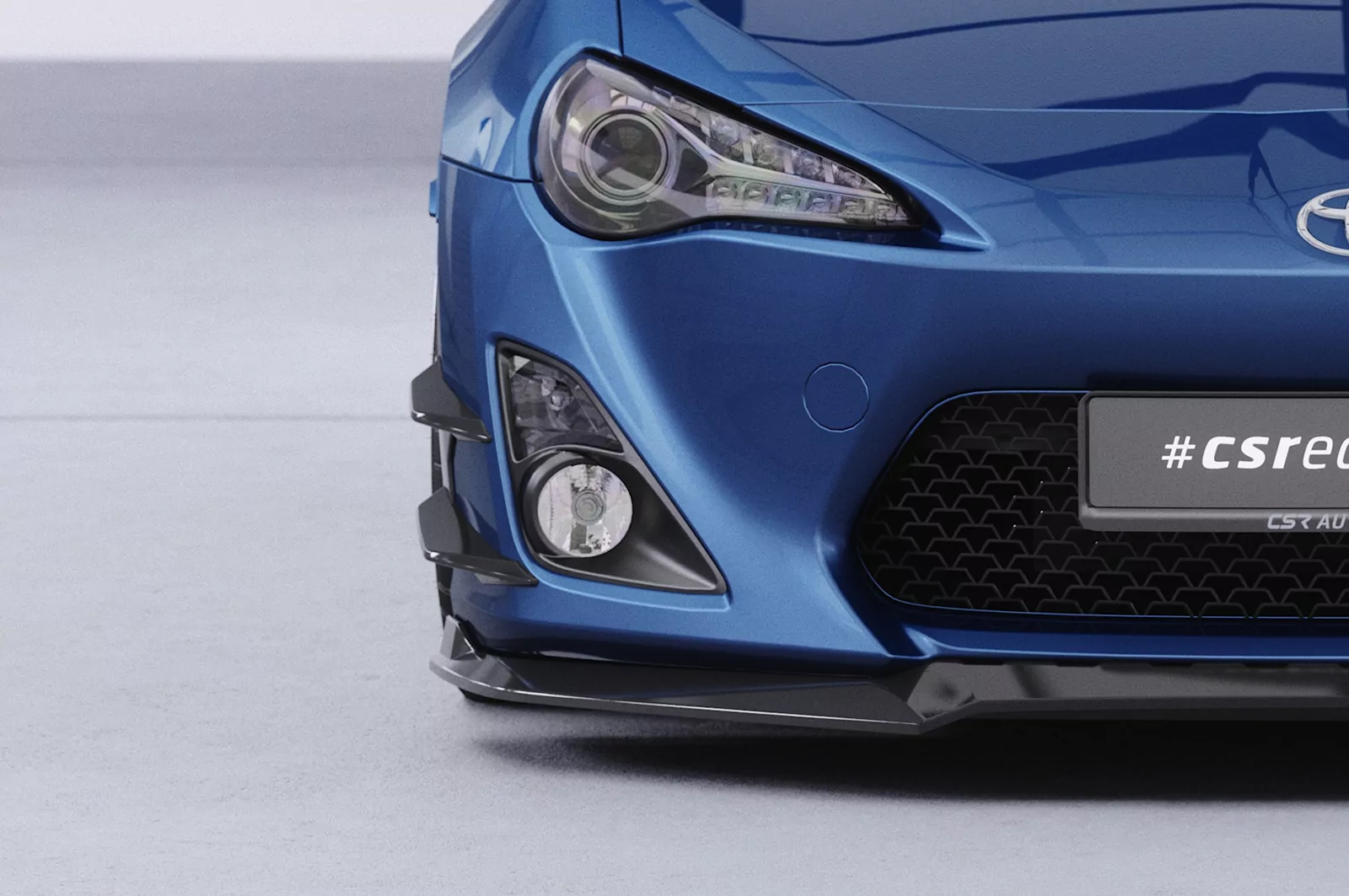 Performance Flaps für Toyota GT86 FP029 Schwarz Strukturiert