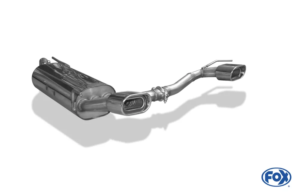 VW Golf III/ Golf III Cabrio  Endschalldämpfer Ausgang rechts/links - 135x80 Typ 53 rechts/links