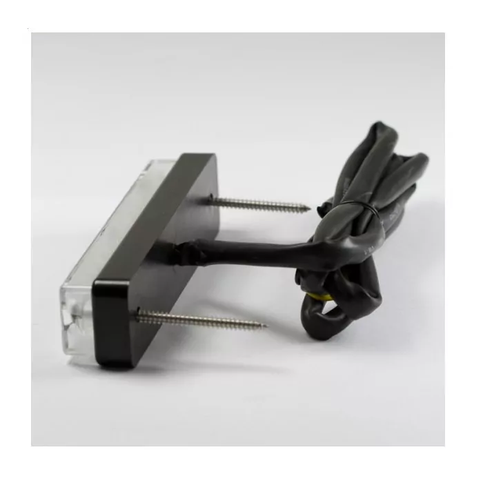 Led-rückfahrlicht, Klar, B 125 X H 29 X T 22mm, Kabellänge 1 Meter, Bolzenabstand 10cm, E-geprüft