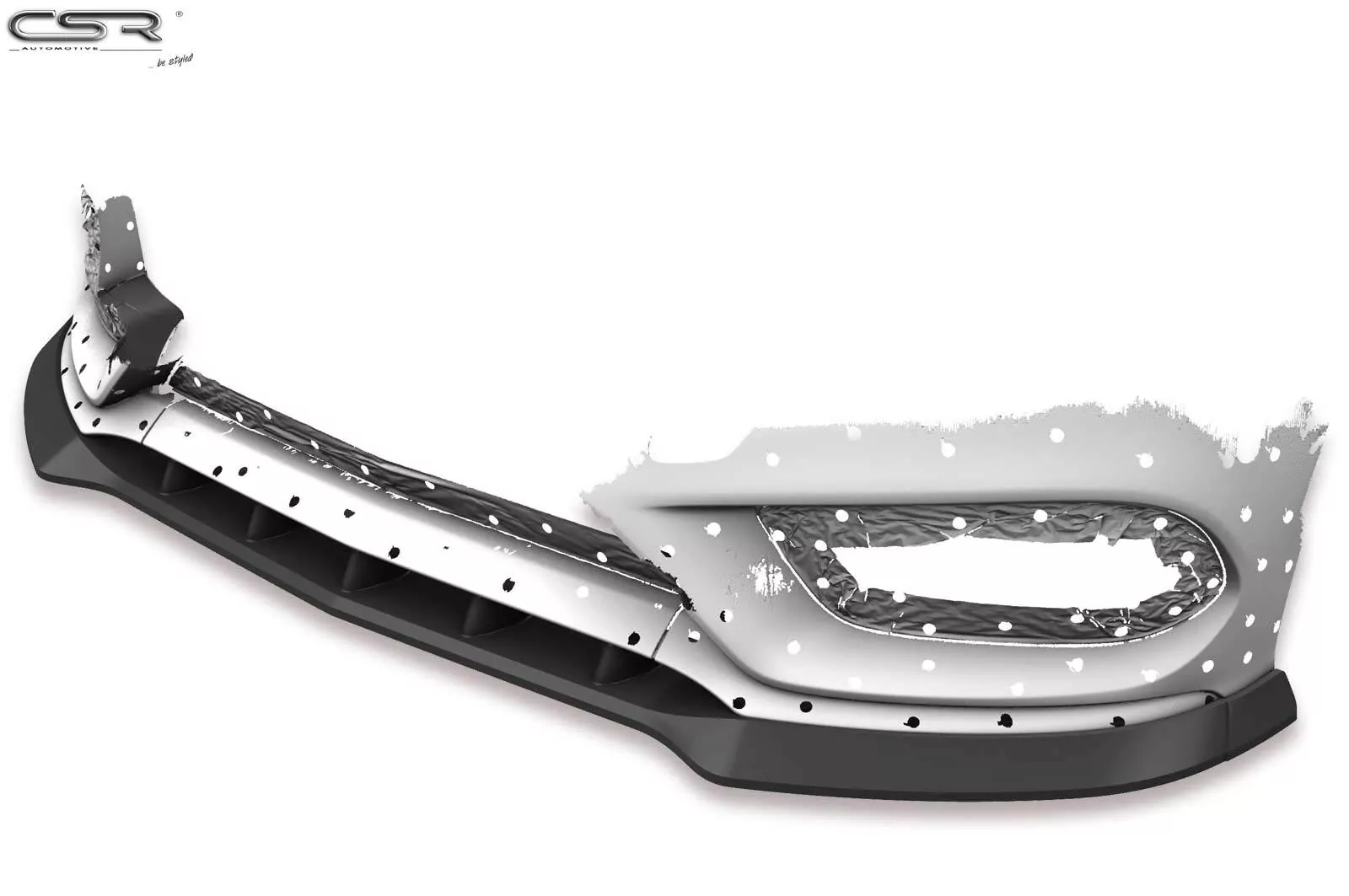 Cup-Spoilerlippe mit ABE für Mercedes C-Klasse 205 AMG-Line CSL408-M Carbon Look (matt)