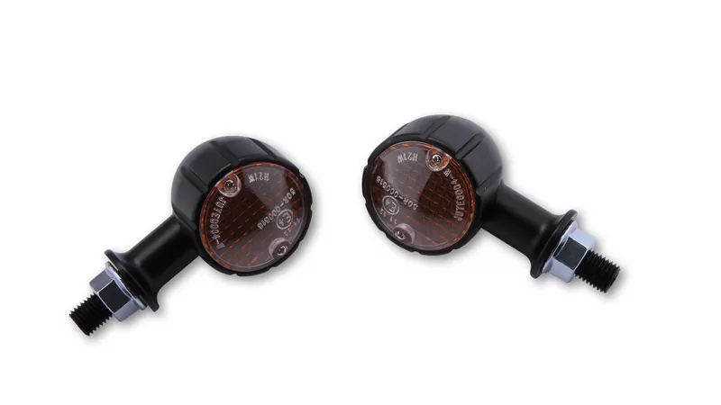 SHIN YO Arizona Mini Indicators Black/Orange Short, E-Approved (Pair)
