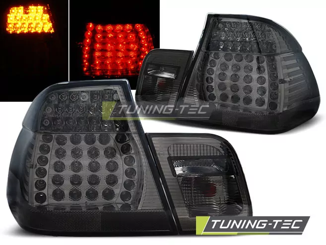 Led Tail Lights Smoke Fits Bmw E46 09.01-03.05 Sedan