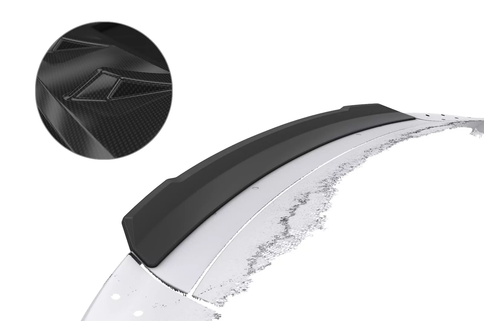 Heckflügel mit ABE für Audi R8 (4S) Spyder HF760-C Carbon Look Hochglanz