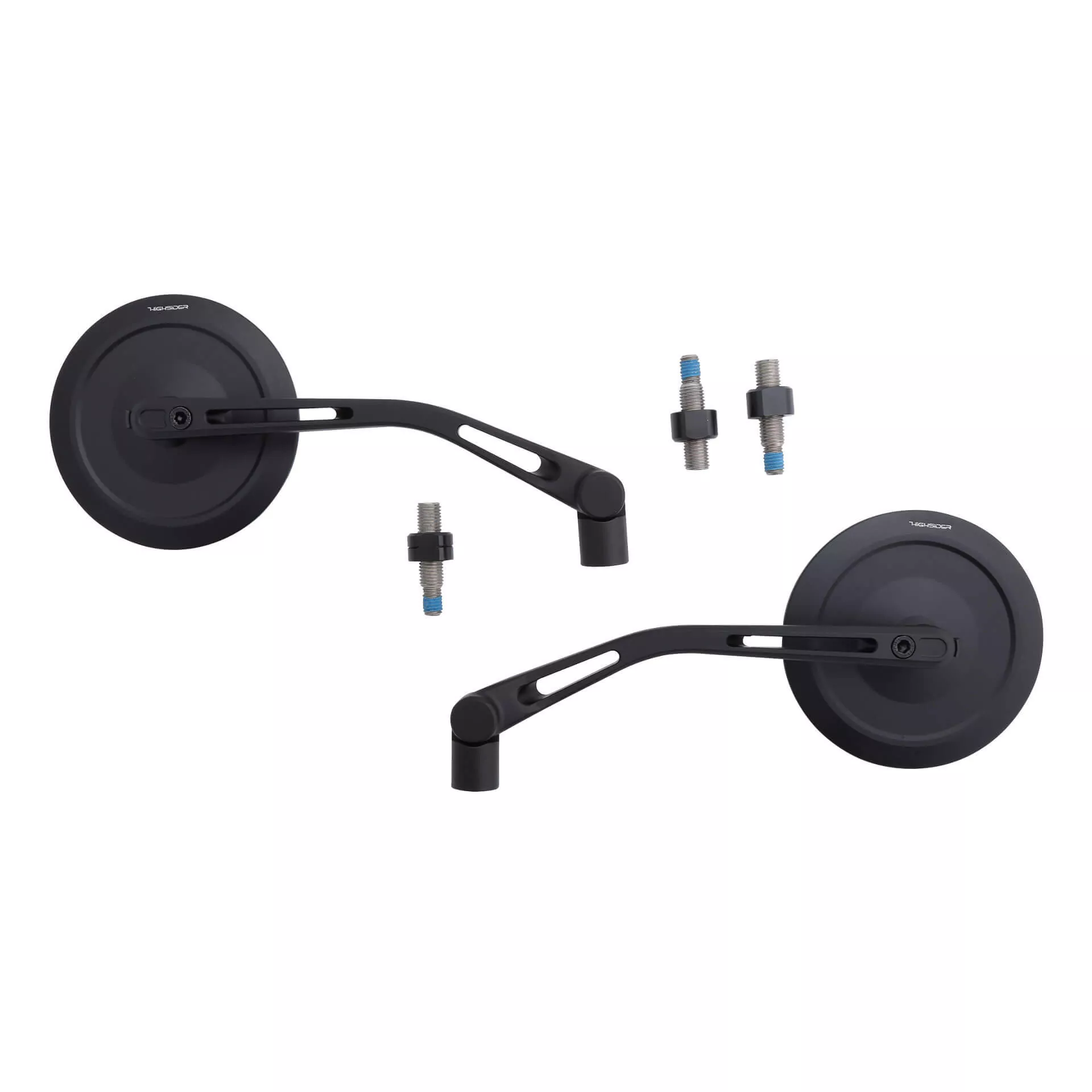 HIGHSIDER pro Montana-Slim, Handlebar Mirrors, Matt-Black (1Pair)