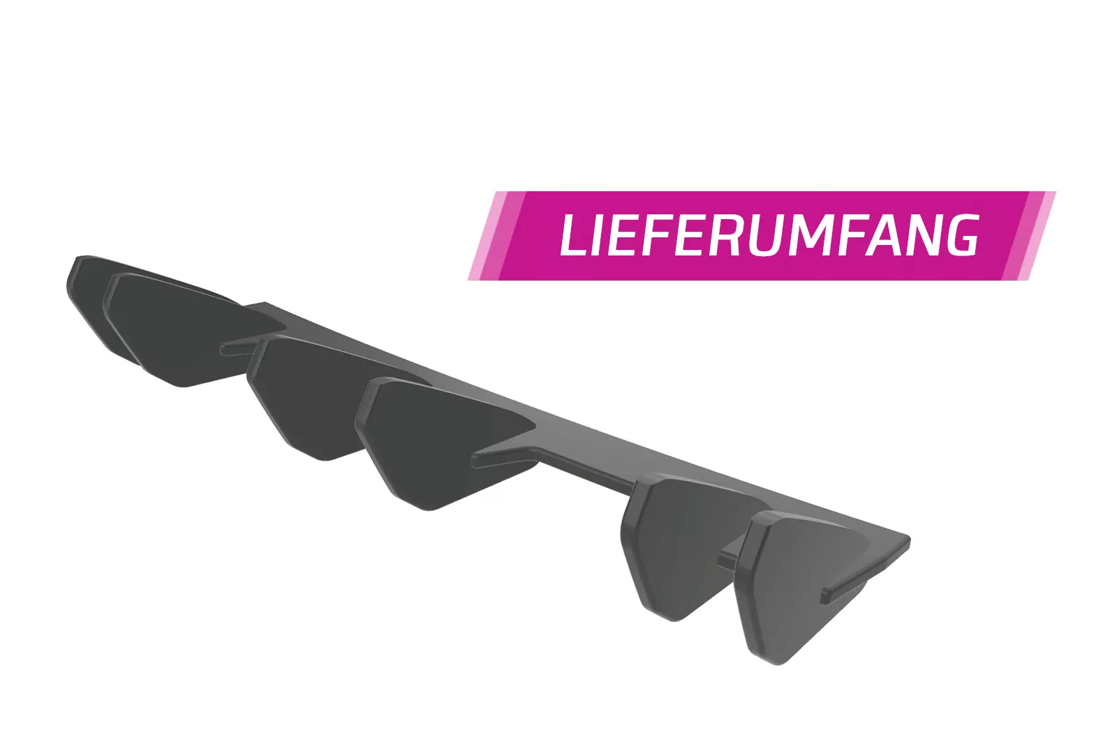 Racing Diffusor / Heckansatz für VW Golf 7 (Typ AU) R HA355