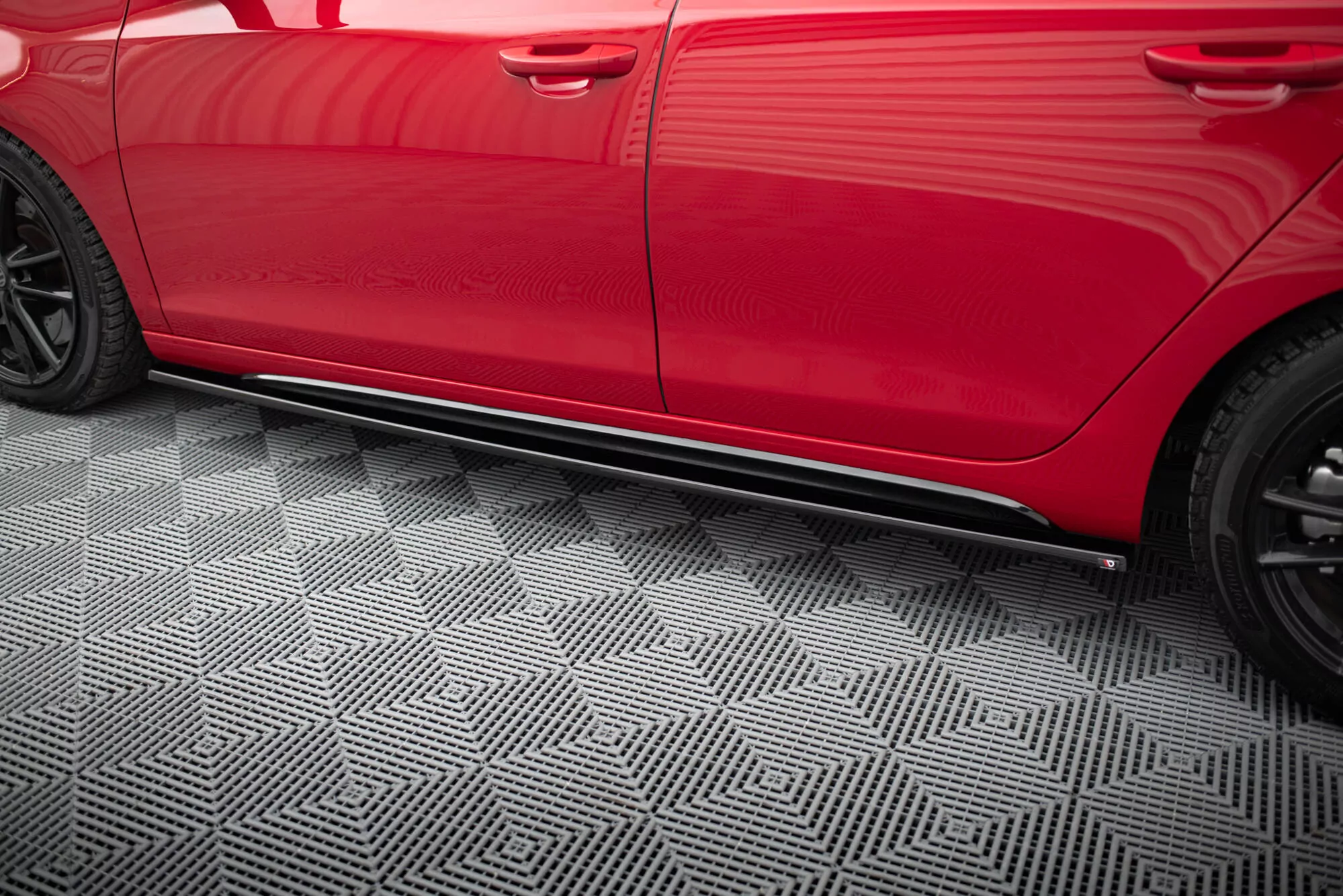 Seitenschweller Ansatz Passend Für Passend Für VW GOLF 6 GTI/ GTD Schwarz Hochglanz Schwarz Hochglanz