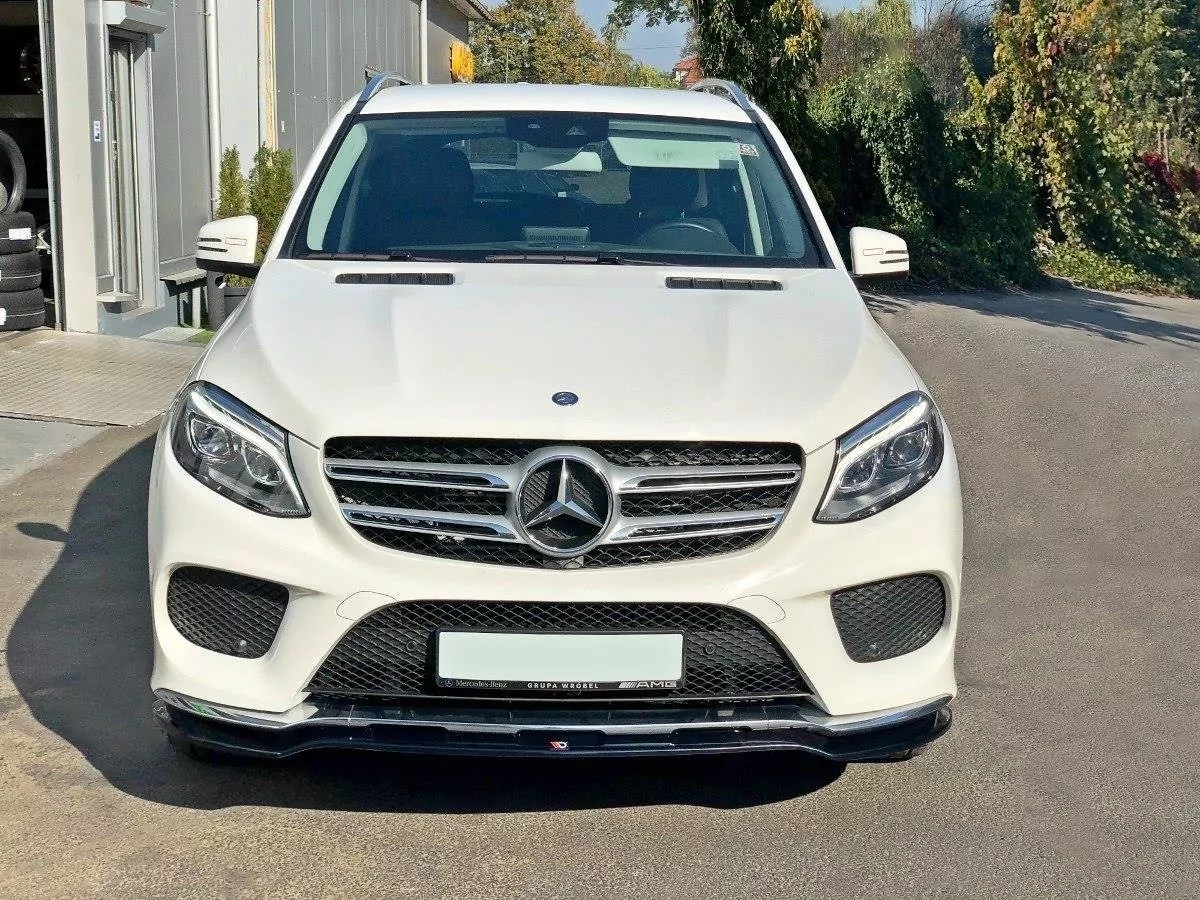 Front Ansatz Passend Für V.1 Passend Für Mercedes GLE W166 AMG-Line Schwarz Hochglanz Schwarz Hochglanz