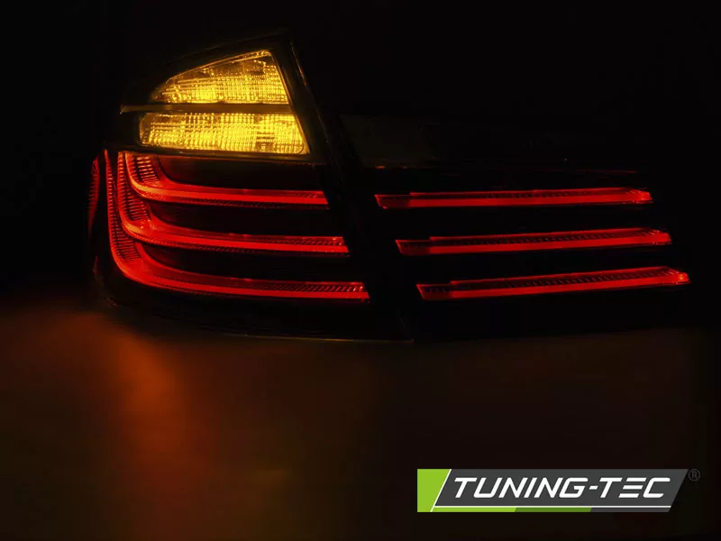 Led Bar Tail Lights Black Smoke Lci Look Fits Bmw F10 10-07.13 