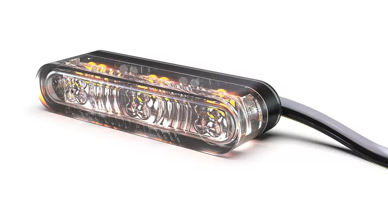 HIGHSIDER pro Star-MX1 Pro Modul LED Blinker/Positionslicht Schwarz/Getönt 2in1, E-Geprüft (Paar)