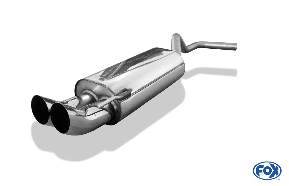 VW Polo 6N  Endschalldämpfer Ø50mm - 2x76 Typ 18