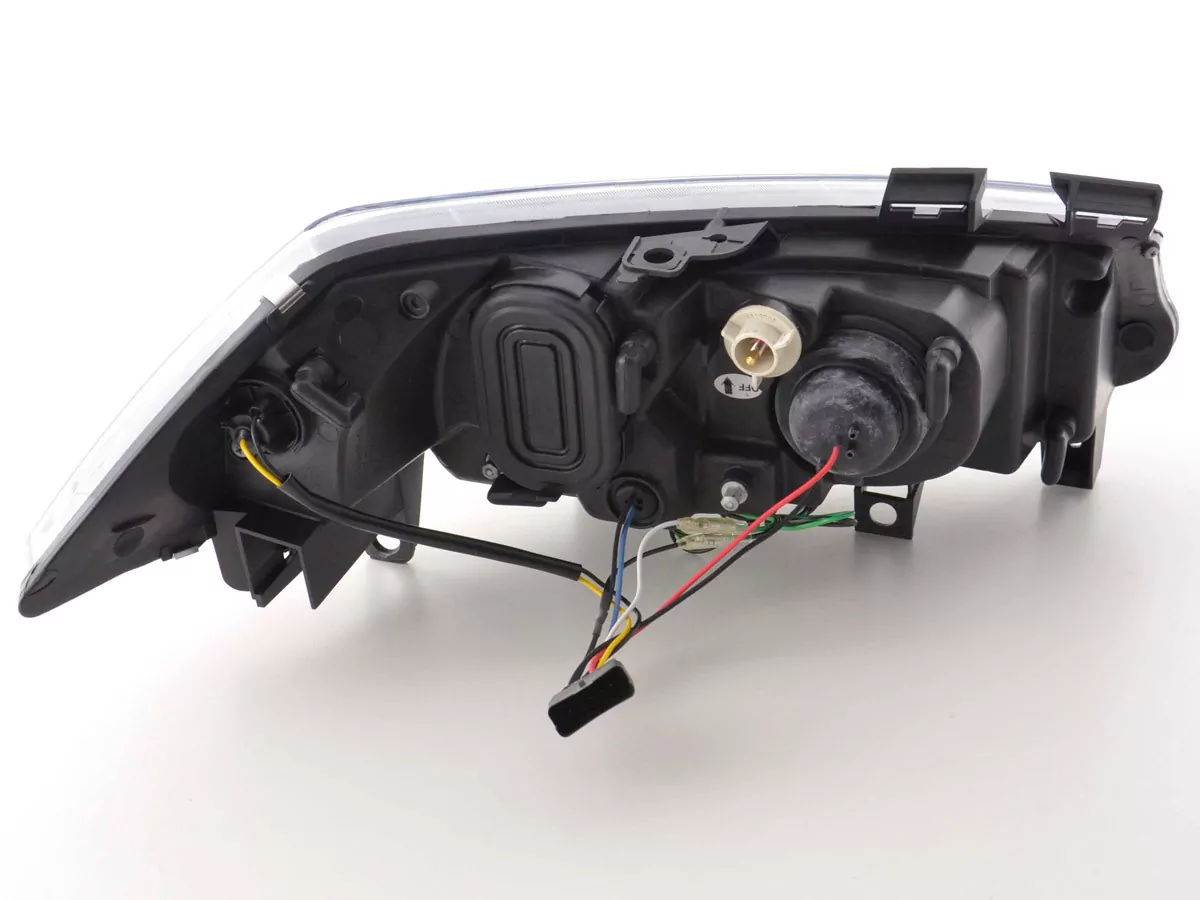 Scheinwerfer Set Daylight LED TFL-Optik Renault Megane 2 3/5-trg. Bj. 03-06 schwarz