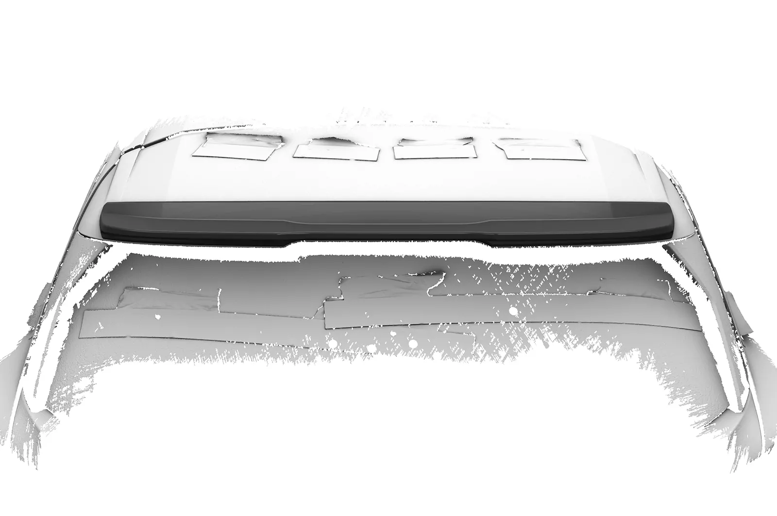 Heckflügel mit ABE für Peugeot 308 (P51) SW HF040 Schwarz Strukturiert