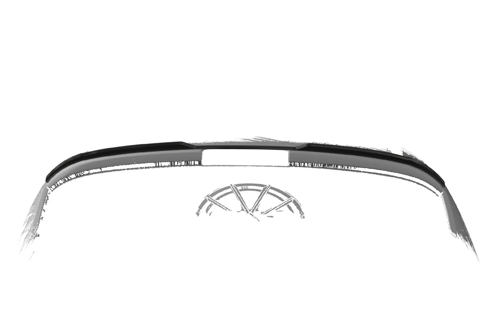 Heckflügel mit ABE für Opel Corsa E HF832 Strukturiert (schwarz matt)