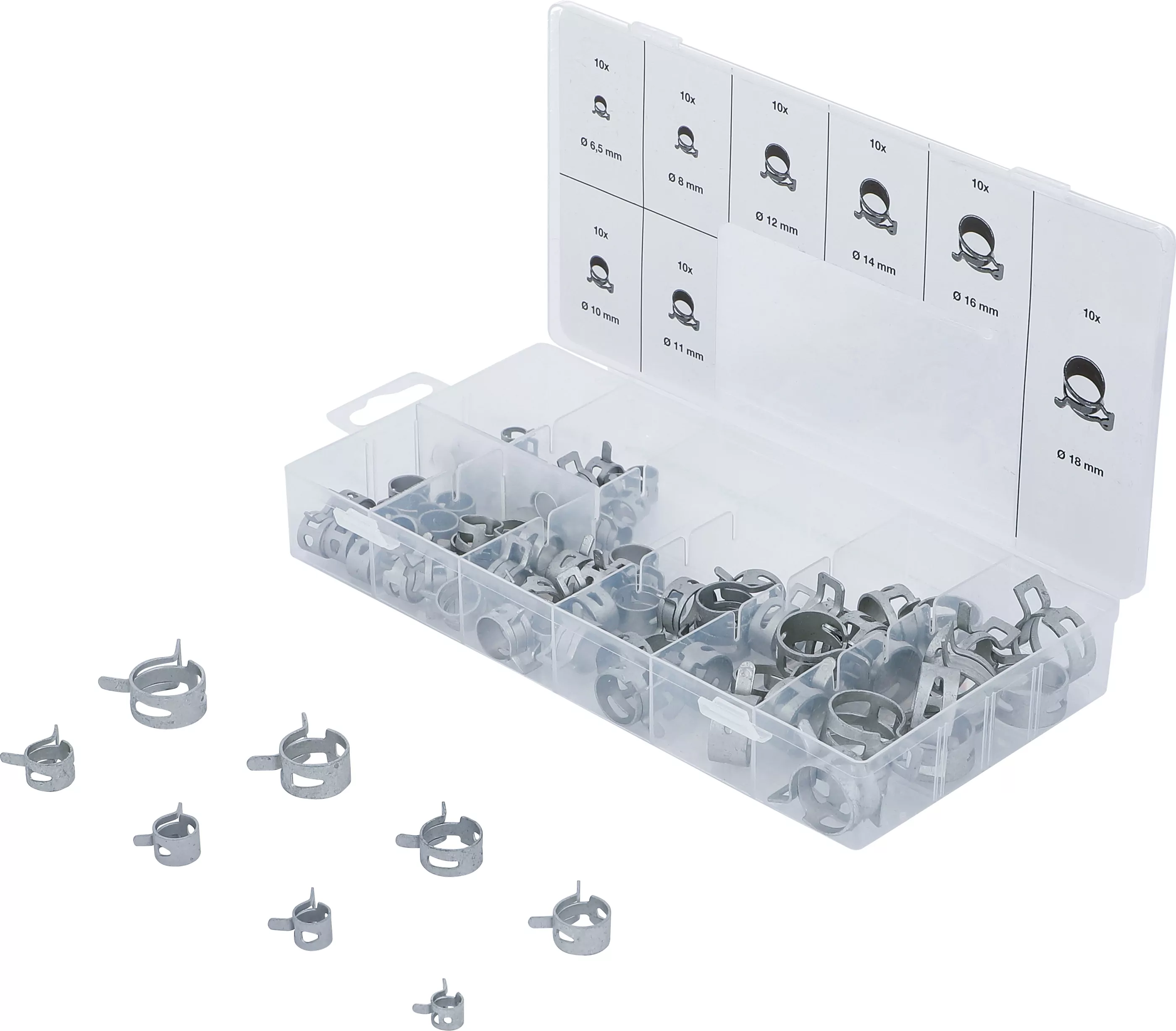 Federband-Schlauchschellen-Sortiment | 80-tlg.