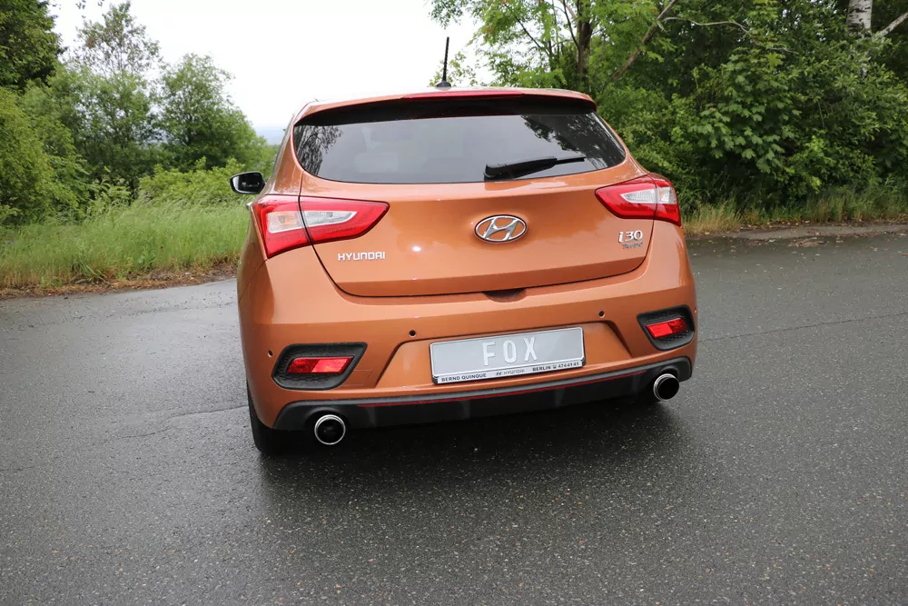 Hyundai i30 Turbo  Endschalldämpfer quer Ausgang rechts/links - 1x100 Typ 27 rechts/links