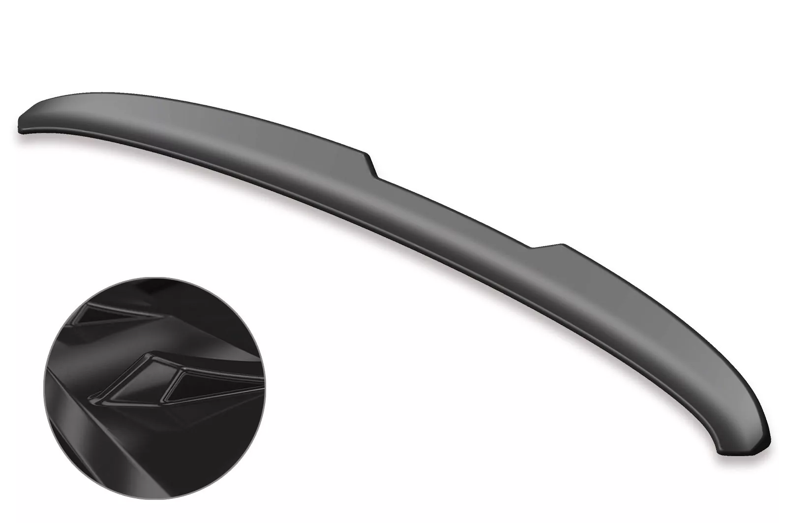 Heckflügel mit ABE für VW Golf 7 GTI Clubsport Glossy (schwarz hochglanz)