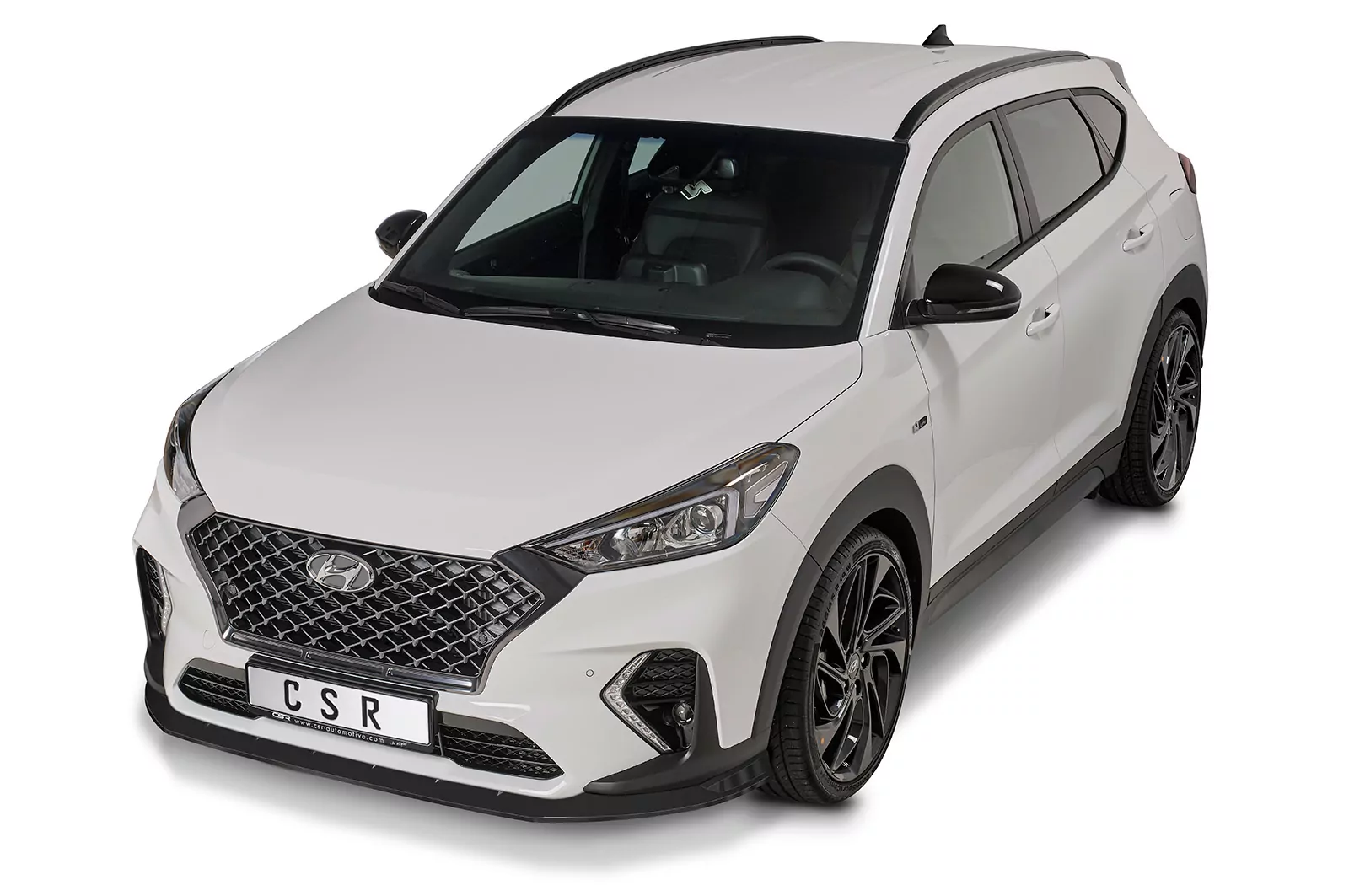 Cup-Spoilerlippe mit ABE für Hyundai Tucson (TLE) N-Line CSL511 Schwarz Strukturiert