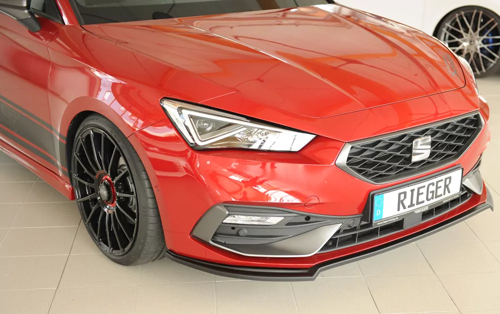 Rieger Spoilerschwert matt schwarz für Seat Leon (KL) 5-tür. (Schrägheck) 04.20-