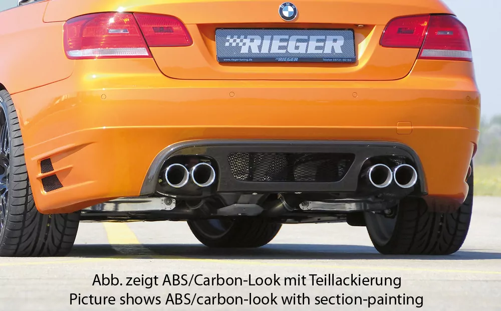 Rieger Heckansatz für BMW 3er E93 | Cabrio 03.07-02.10 (bis Facelift) Nur für 335i !
