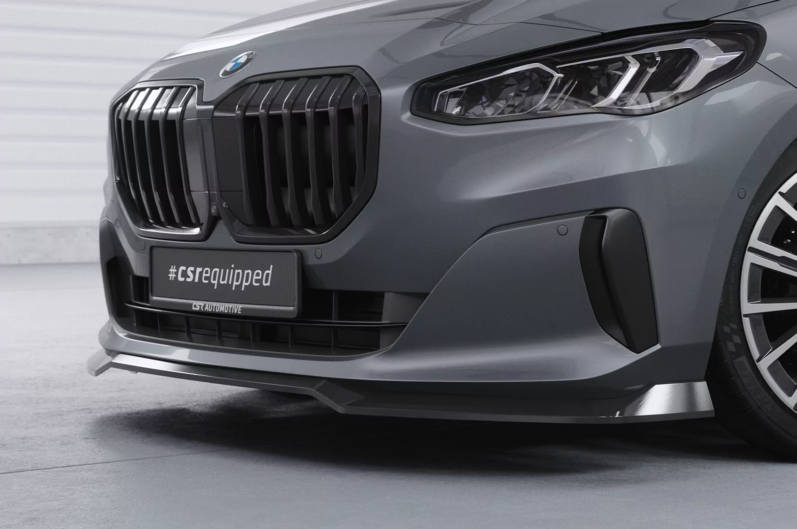 Cup-Spoilerlippe mit ABE für BMW 2er (U06) Active Tourer CSL690 Schwarz Strukturiert