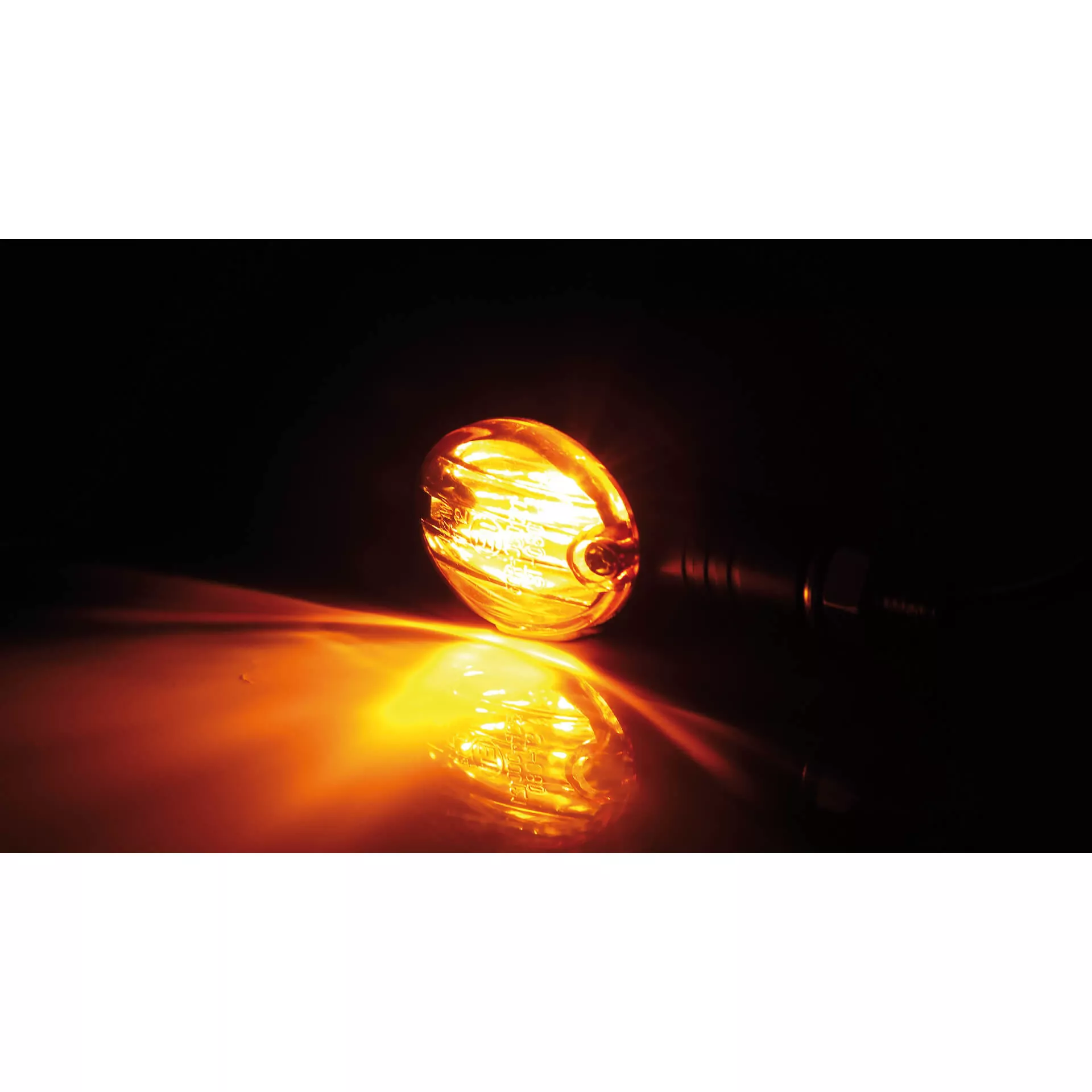 HIGHSIDER smart Micro-Flash Glühlampen Mini-Blinker Gehäuse Schwarz / Linse Rauchgrau (Paar), Vorn & Hinten