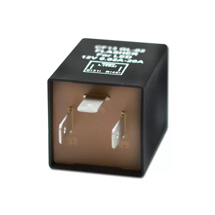 Blinkrelais Für Led-blinker, 3-pol 12v, 1-100w, L=signal (49a), E=masse (31),(b=geschalt Plus (49)