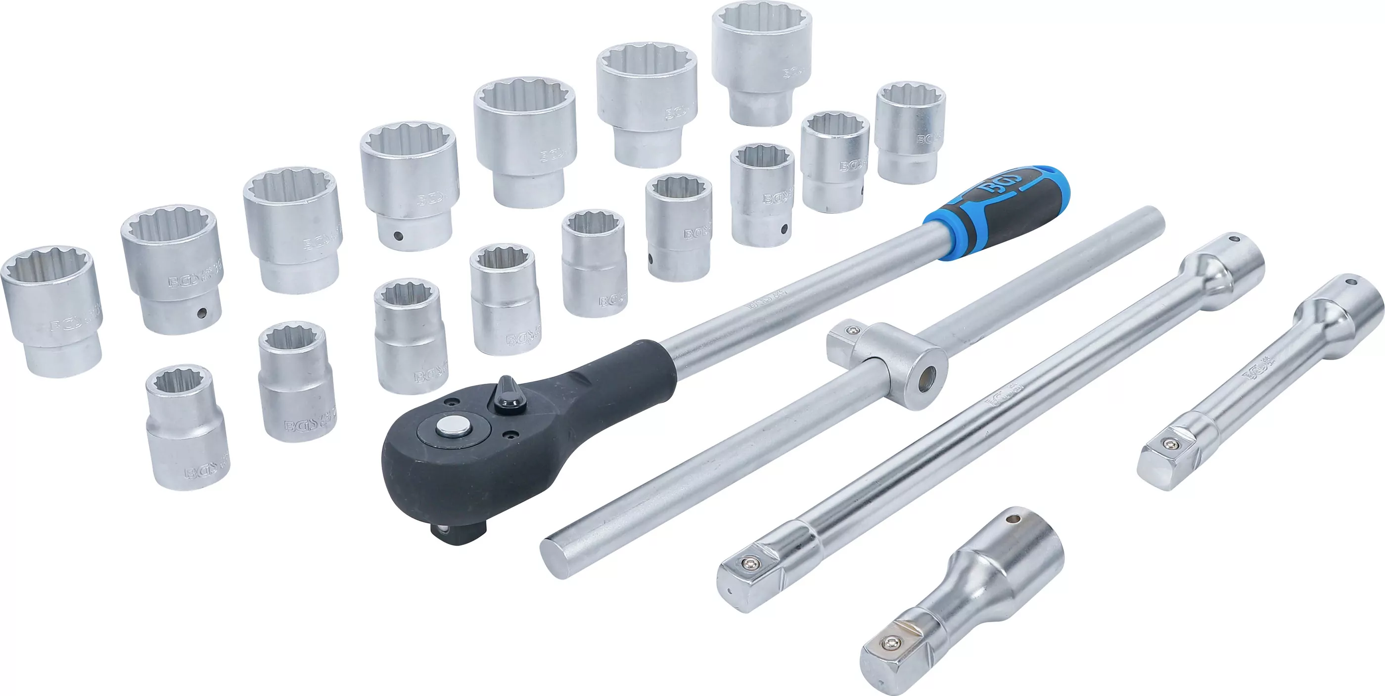 Steckschlüssel-Satz Zwölfkant | Antrieb 20 mm (3/4") | 21-tlg.