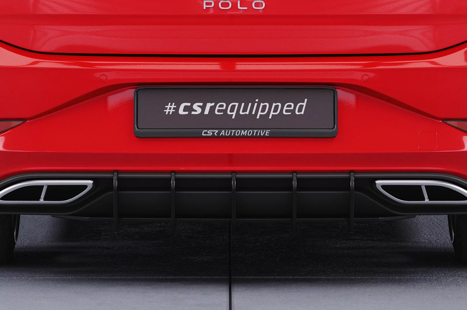 Racing Diffusor / Heckansatz für VW Polo 6 2G (Typ AW) R-Line HA317