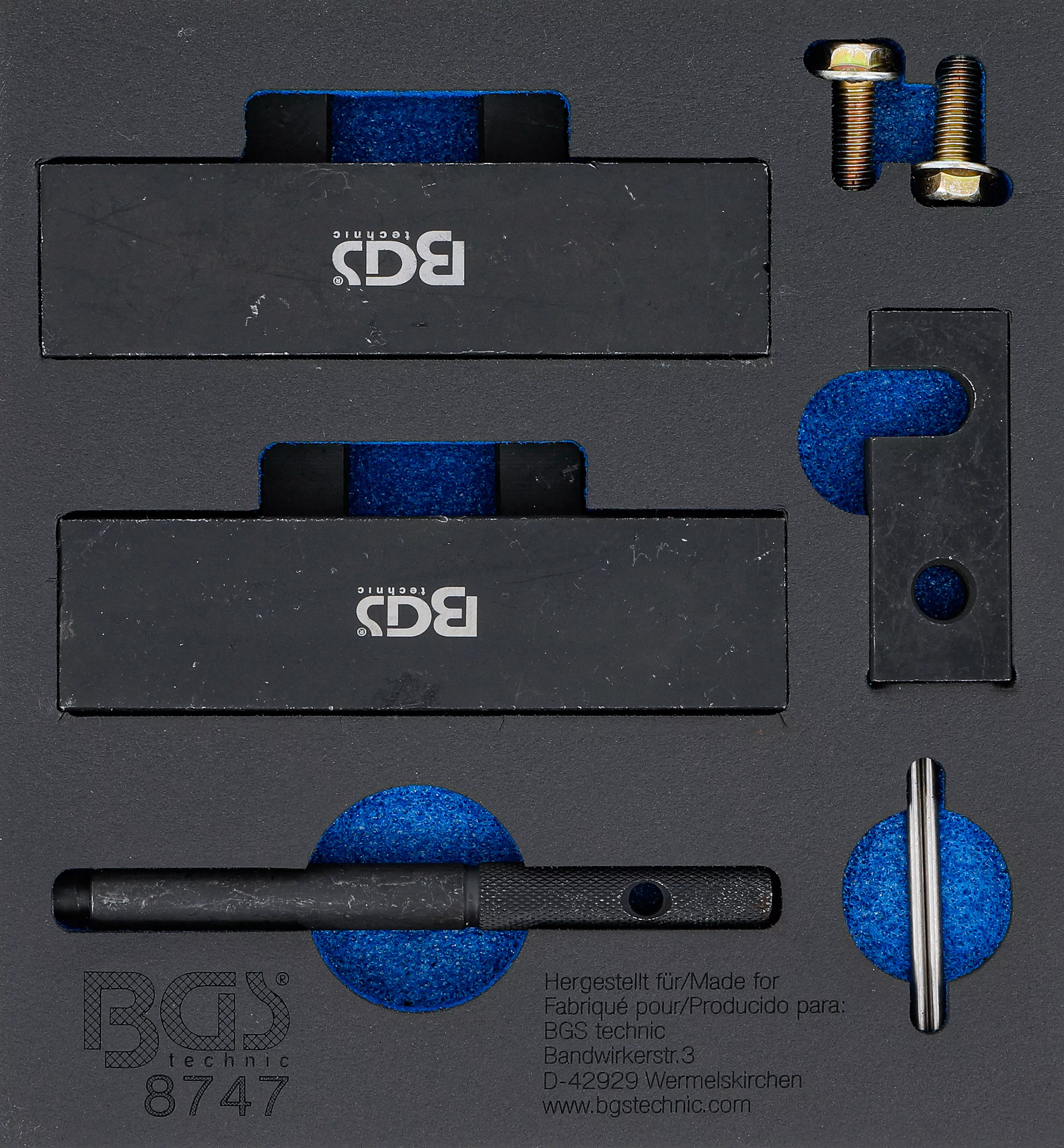 Werkstattwageneinlage 1/6: Motor-Einstellwerkzeug-Satz | für BMW M42, M50