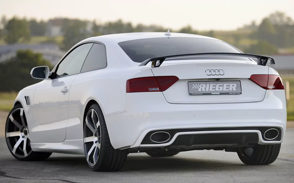 Rieger Heckflügel für Audi A5 S5 (B8/B81) - Cabrio 06.07-07.11 (bis Facelift) carbon optik