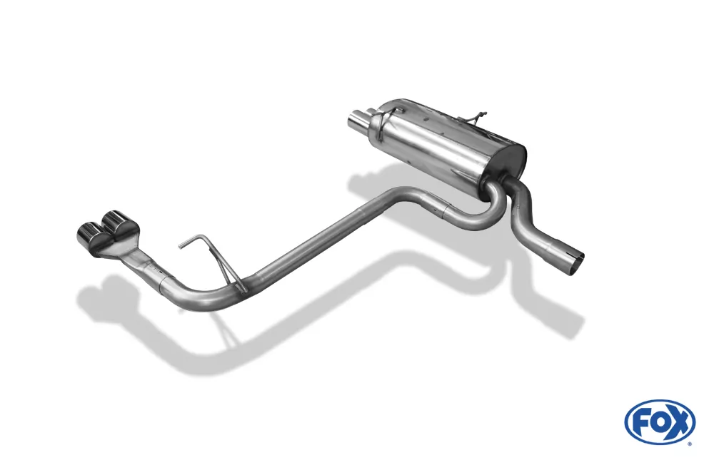 BMW E46 320/ 323/ 328  Endschalldämpfer Ausgang rechts/links einflutig auf original MSD - 2x76 Typ 13 rechts/links