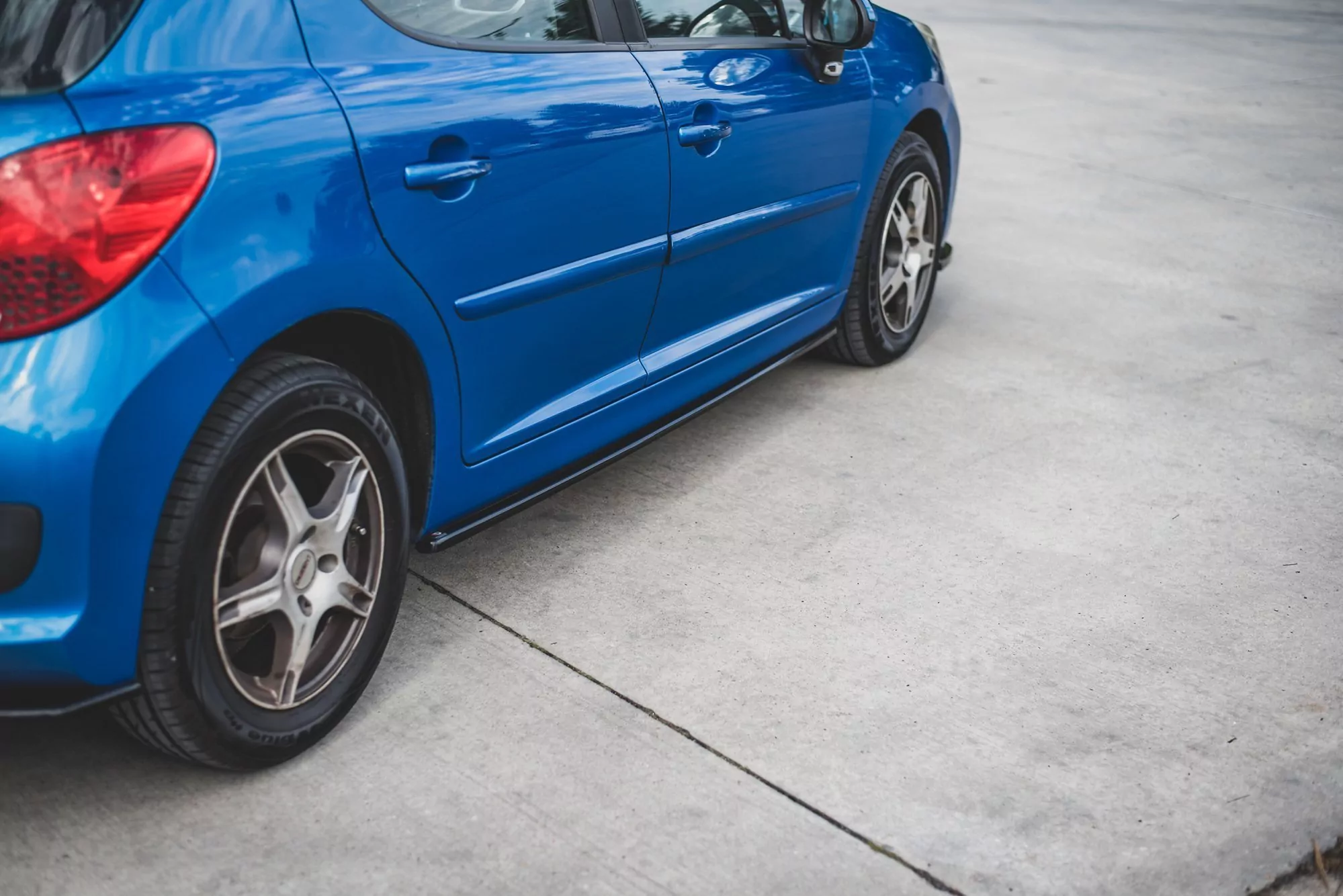 Seitenschweller Ansatz Passend Für Peugeot 207 Sport Schwarz Hochglanz