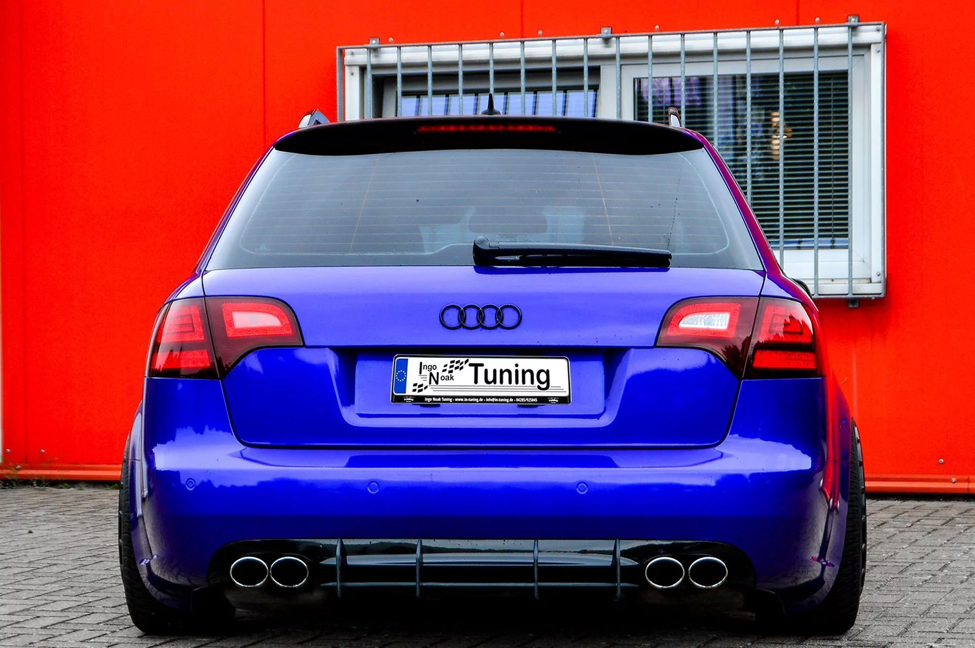 Gefräster Heckansatz für Audi A4 S4 B7