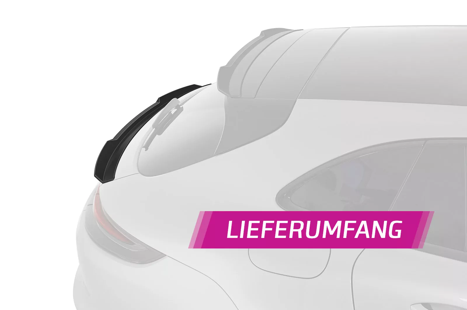 Heckflügel mit ABE für Porsche Panamera 2 (Typ 971) Sport Turismo HF779 Schwarz Strukturiert