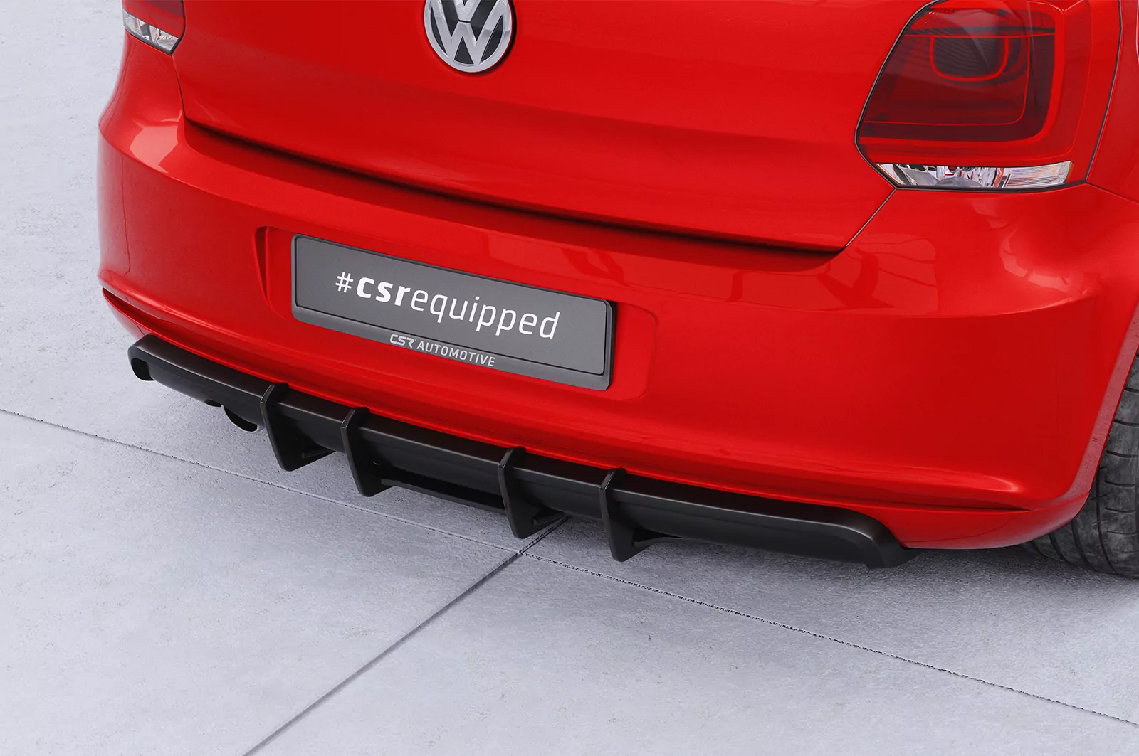 Racing Diffusor / Heckansatz für VW Polo 5 (Typ 6R) R-Line HA350